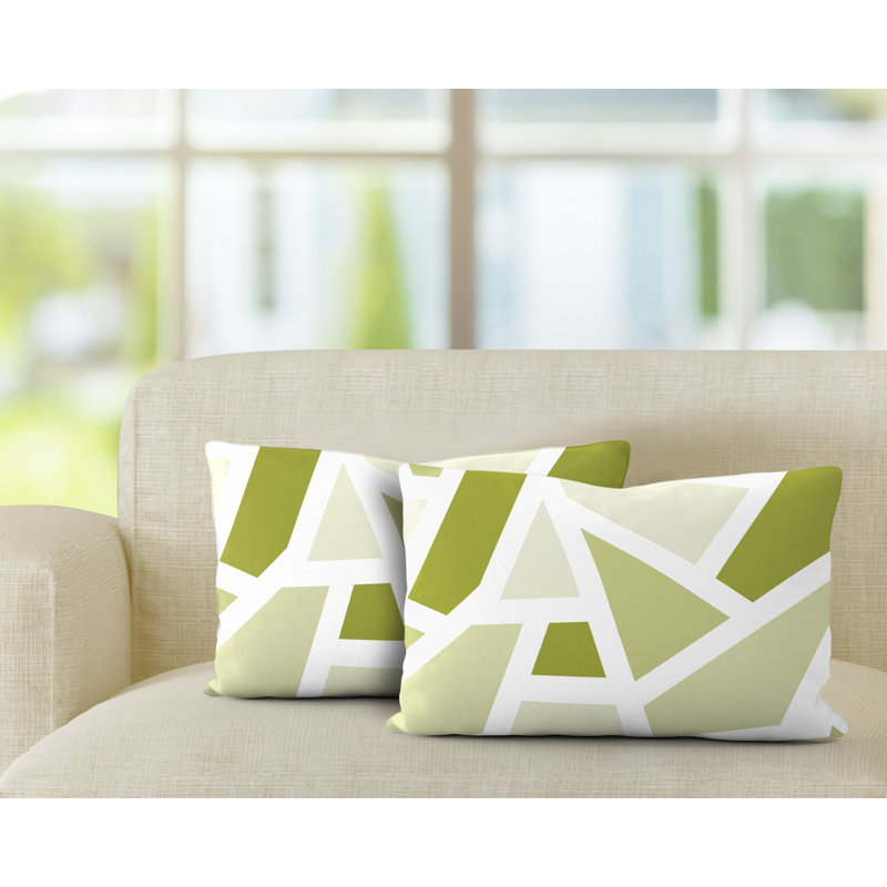 Coussin carré intérieur / extérieur Marion, Chartreuse
