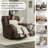 42" Oversized Rocker Recliner Chair, Swivel Rocker Recliner For Living Room, overstuffed Extra Wide Rocking Recliners Soft With Breathable Soft Fabric, up To 350lbs-222894003-222894001
