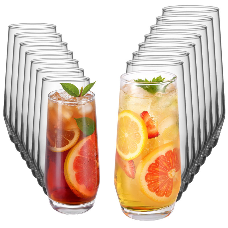 Ensemble de 16 verres à boire 18,26 oz 11,5 oz