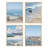" Aerial View Blue Ocean Wave Beach Shore " 4 - Pieces-90605213-90605208