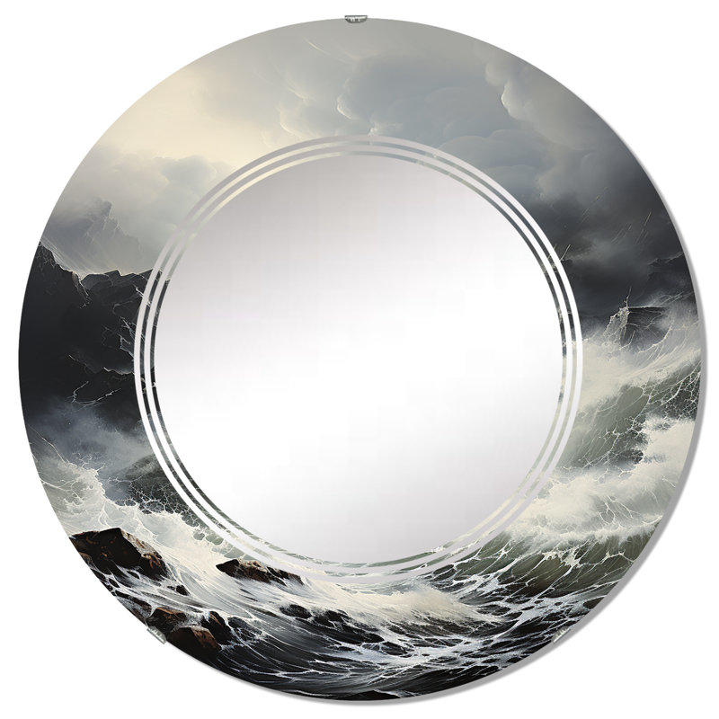 Miroir mural sans cadre Wittney, 32 po x 32 po