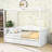 2 Drawers Twin Wood Canopy Daybed-253165160
