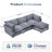 Eagan 106" 4 - Piece Modular Sectional-1111037873
