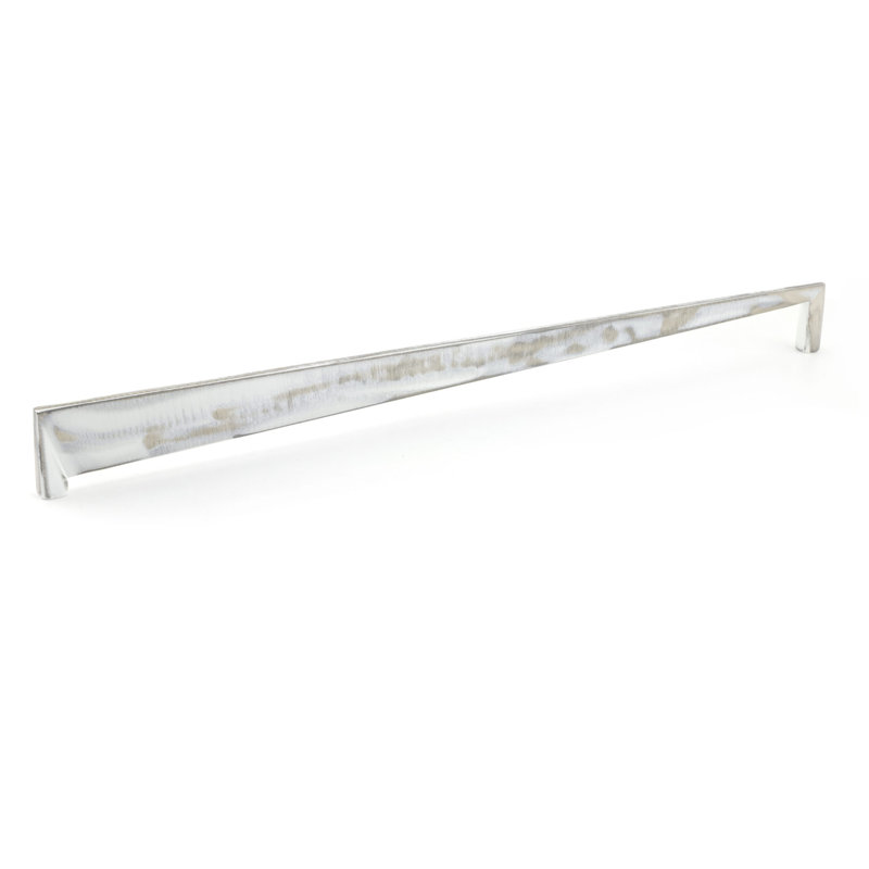 Poignée barre 6 5/16 po Loft, Blanc industriel brossé, 12 5/8"