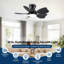 30 Inch Small Kid's Low Profile Ceiling Fan with Lighting, Remote Control Included, Flush Mount Design for Small Children Room, Quiet Motor & Easy Operation