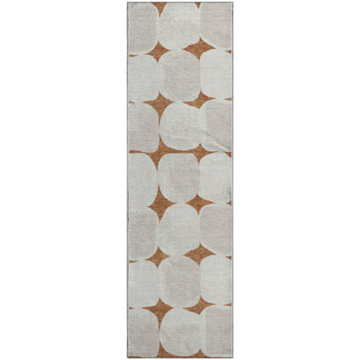 Premium Machine Washable Prisco Paprika Rug