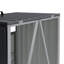 130cm W x 55cm D Metal Outdoor Garbage Bin Shed For 1 Trash Bin