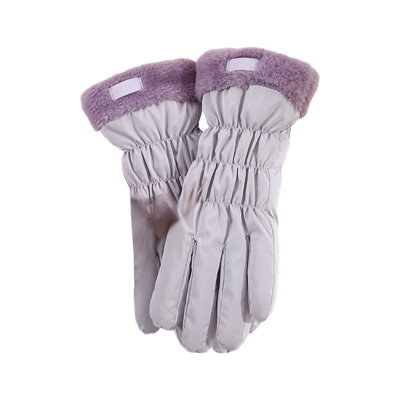Polyester glovess Warm Gloves For Women Plus Velvet Thickened Windproof And Cold Proof Student Outdoor Cycling Touch Screen Autumns And Winter Ski Gloves