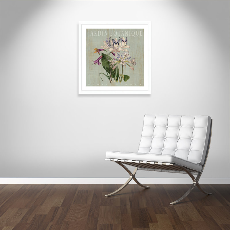 «Botanical Posters», Jardin Botanique, Blanc, H 33,5 po x l 33,5 po x P 1,25 po