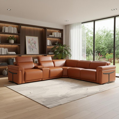 Canapé modulaire en L Camel