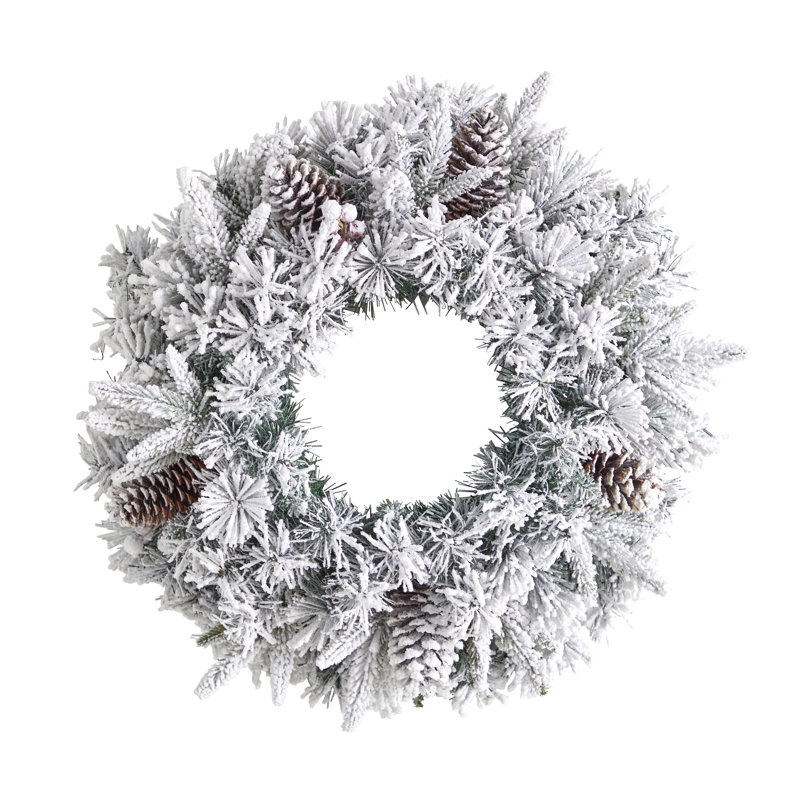 Faux Lighted 20'' Wreath