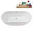 62.2'' x 28.7'' Soaking Acrylic Bathtub-95288343