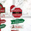 16.5"H Christmas Wooden Sign Table Décor(Set Of 2)