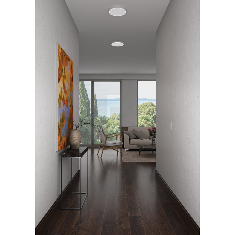 Doucette Acrylic LED Flush Mount, White