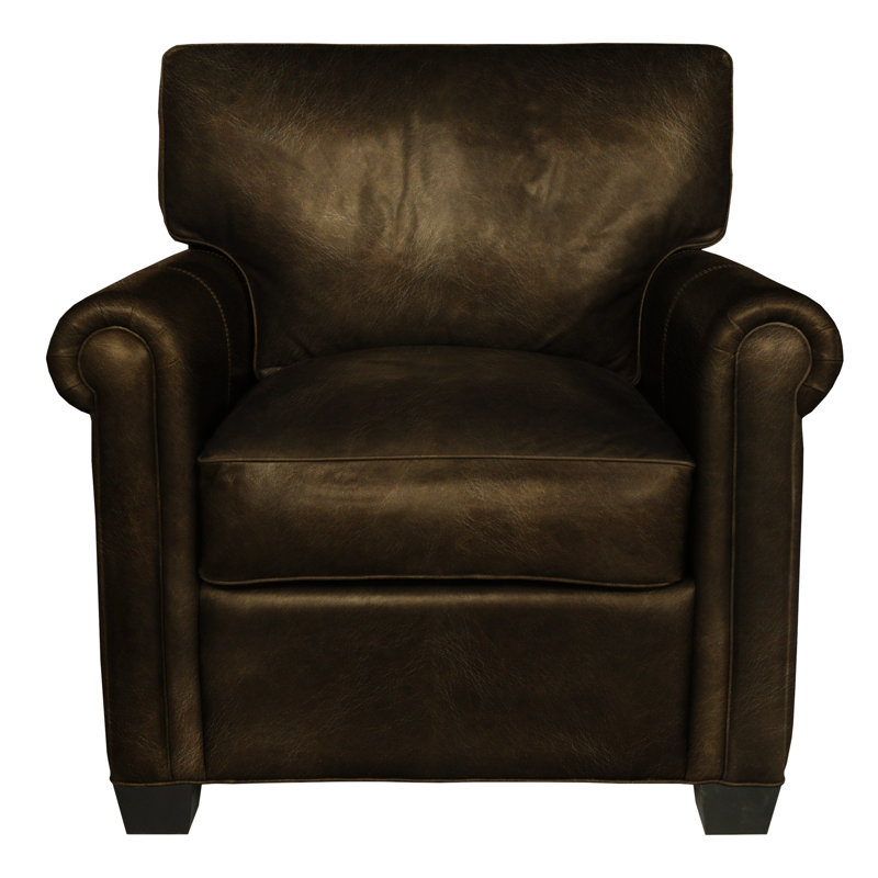 Bordeaux Leather Chair And A Half, Ash Honey, Heritage (Maestro Artisano)