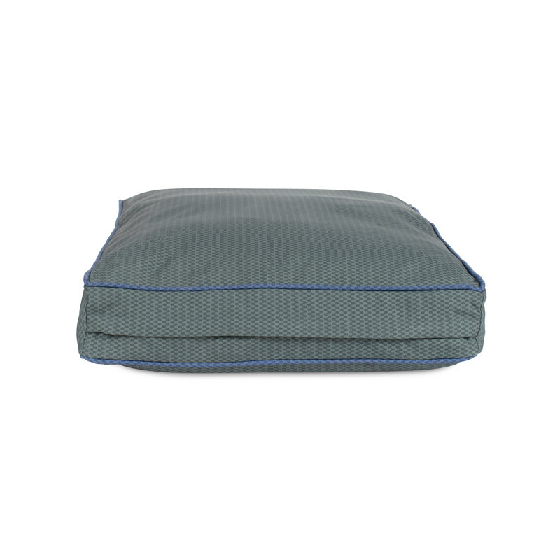 Lit pour chien avec housse amovible GreenDog , Vert ondulé, Medium (36"w x 27"d x 4"h)