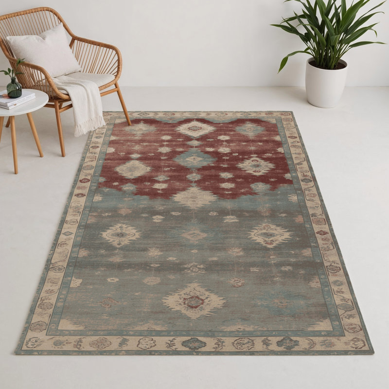 Tapis gris intérieur et extérieur surteint, Rectangulaire 3 pi x 5 pi