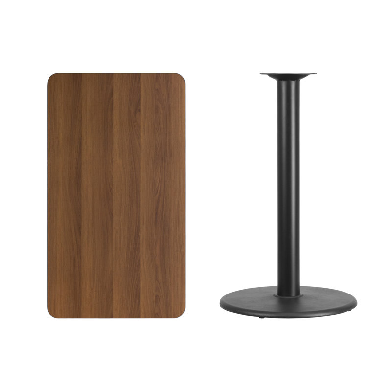 Plateau de table de salle à manger Carrus, H 43,12 po x l 42 po x P 24 po, Noyer