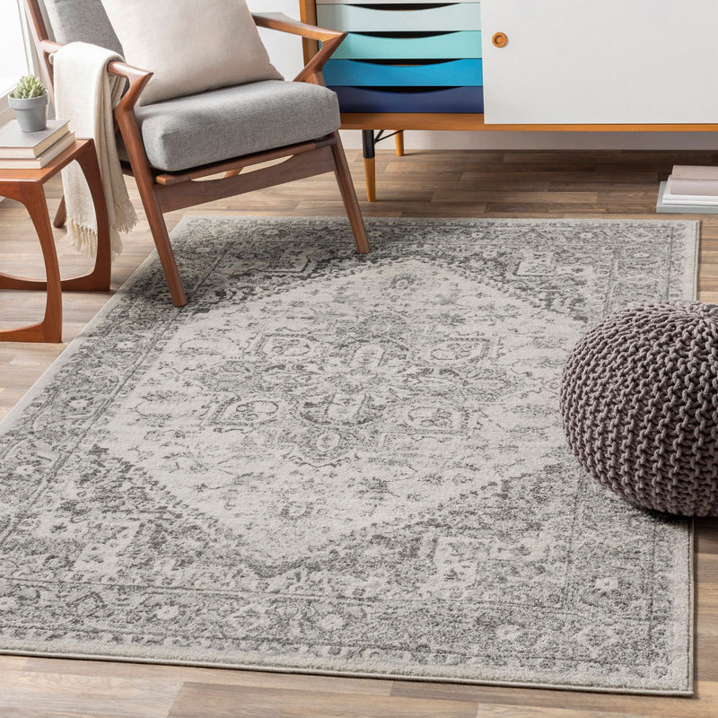 Beyanka Floral Machine Tufted Area Rug, Rectangle 80 x 150 cm