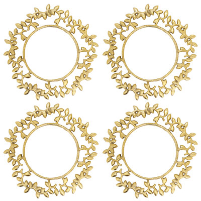 Leaf Border Charger (Set of 4)