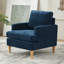 Fauteuil Clancy avec pieds en bois massif-111700368