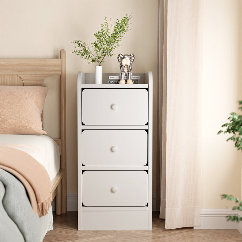 30cm W Solid Wood Bedside Table