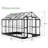  Grower’s Haven AMERLIFE Greenhouse - Outdoor Aluminum Polycarbonate Greenhouse With Ventilation And Rain Gutter, Double Doors With Hook, Walk In Greenhouse For Outdoors, Backyard, Garden-100134483-100134484