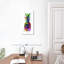 «Pineapple Color Splash Pineapple», reproduction sur toile-92519817