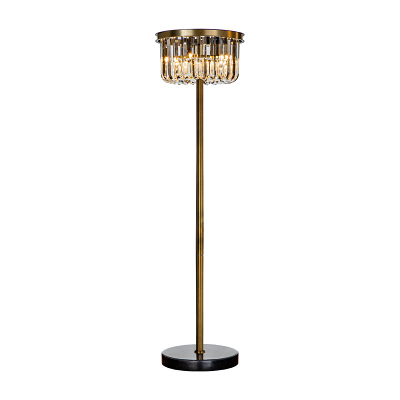 Lampe torchère sur pied 59 po, Bronze
