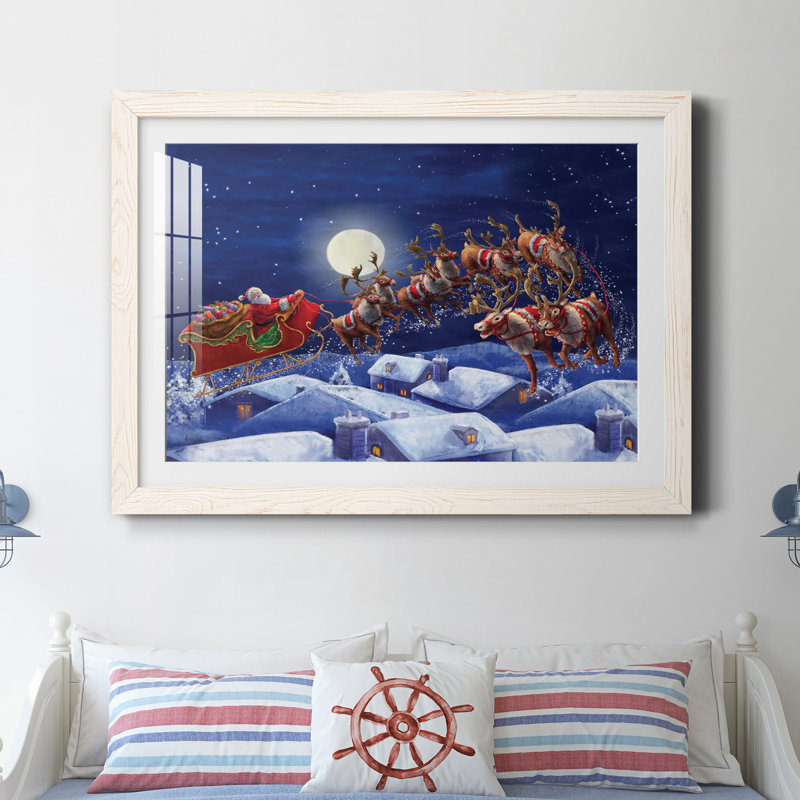Rooftop Ride - Reproduction d'art graphique sur papier encadré, Cadre blanc, H 37,5 po x l 27,5 po x P 1,5 po