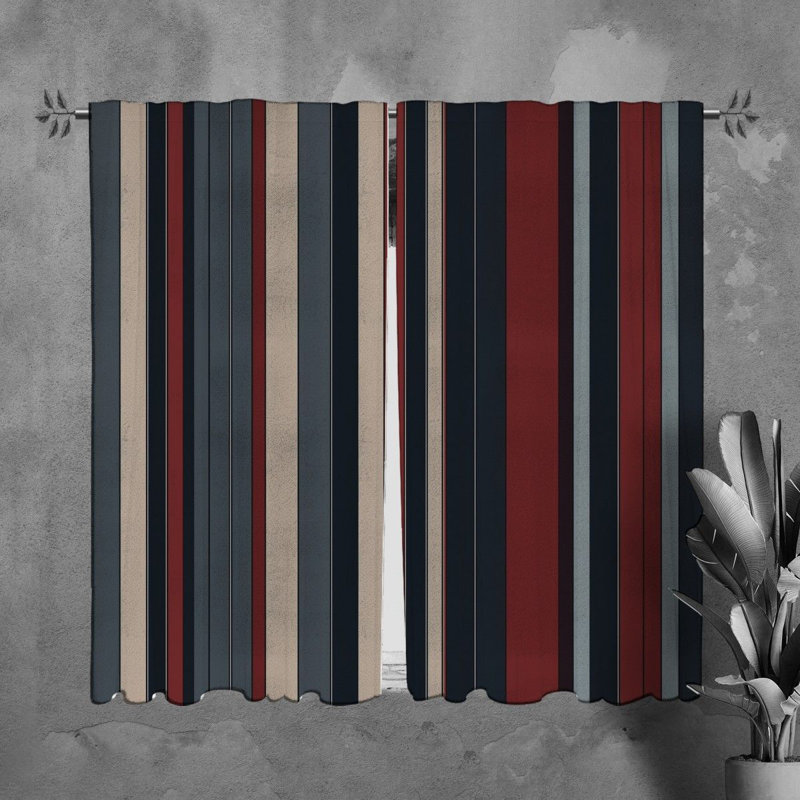 Paire de rideaux obscurcissant en polyester, L 20 po x L 61 po
