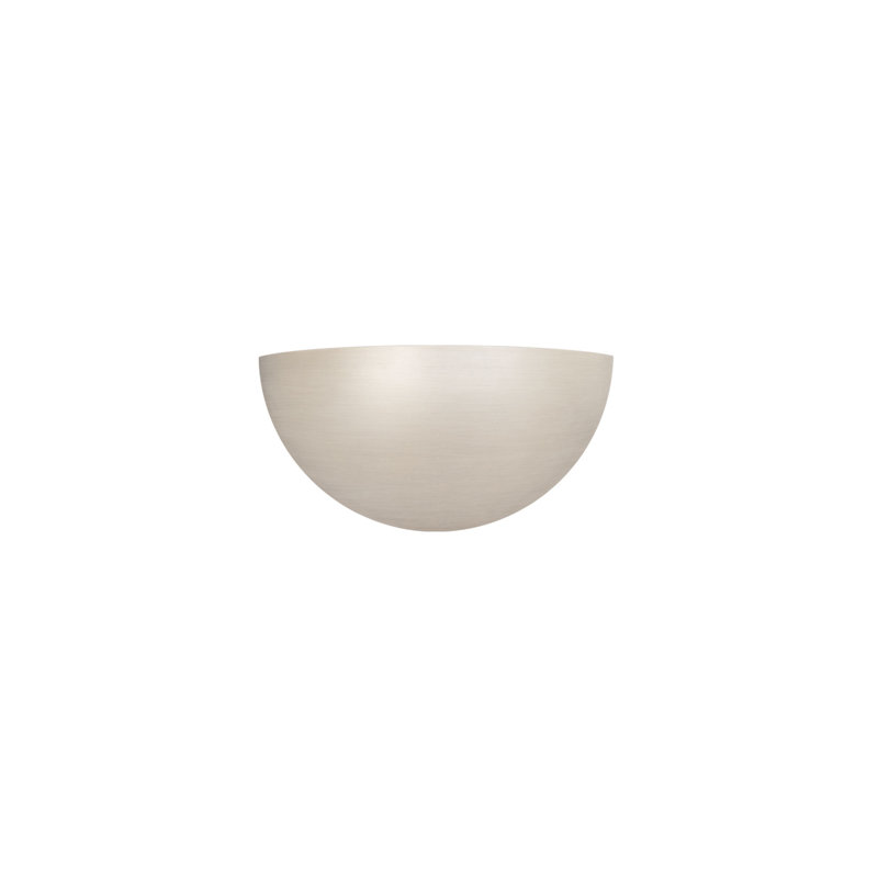 Applique demi-lune à intensité variable à 1 lumière Akena, Nickel brossé, 2700 K