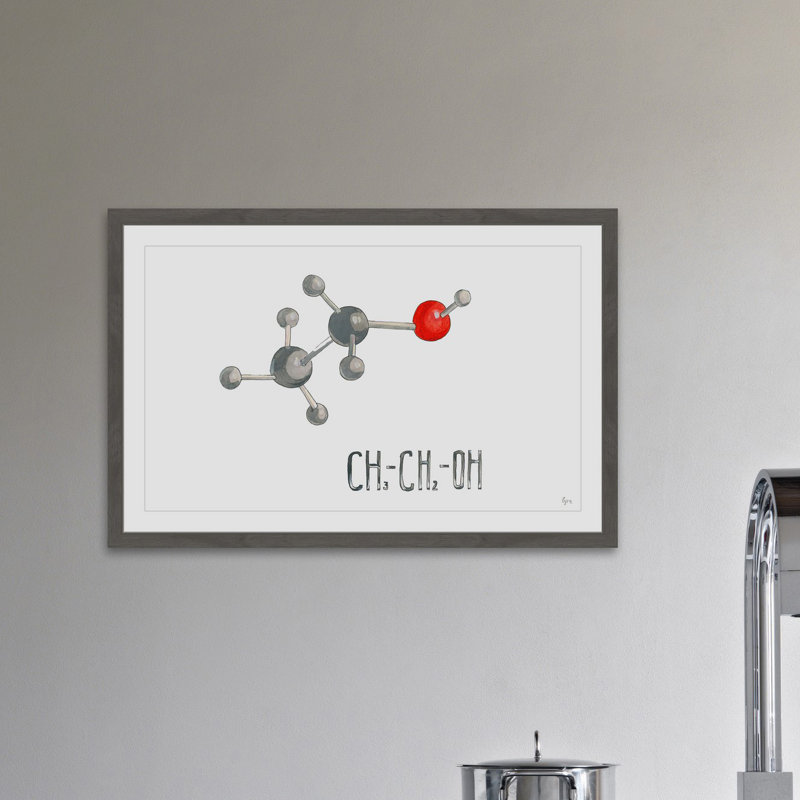 CH-CH-OH 1 Piece Single Picture Frame Painting, 30 cm H x 46 cm W x 4 cm D