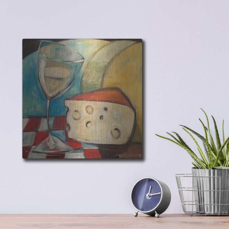 «Wine Wedge And Wheel» par Tim Nyberg, H 12 po x l 12 po