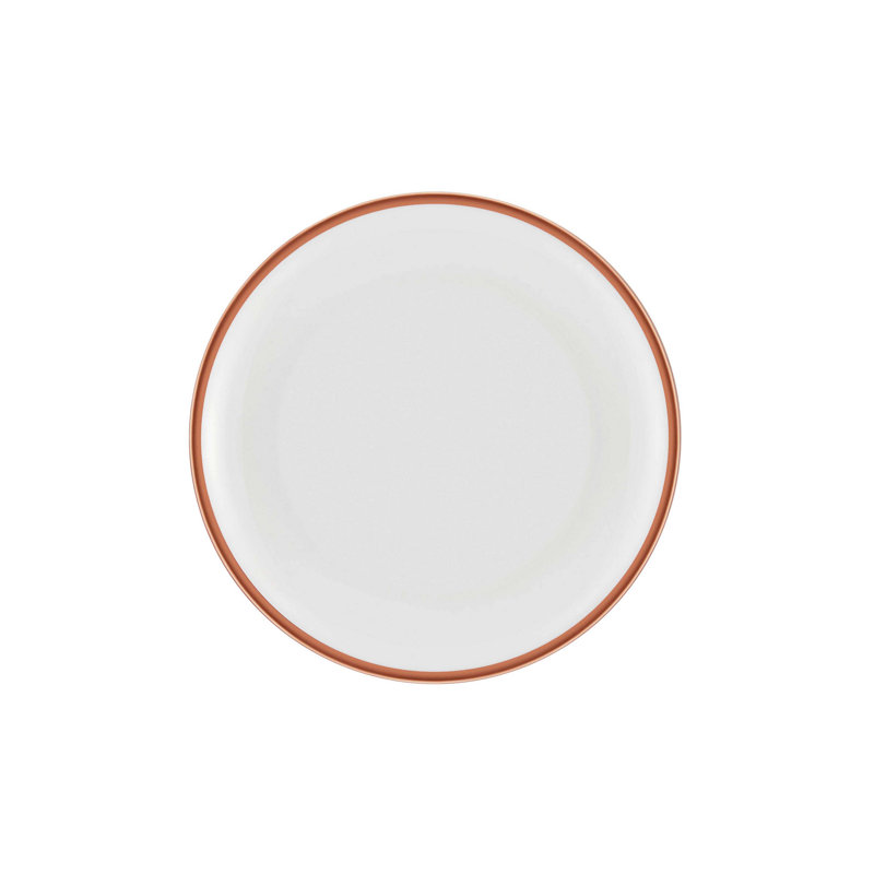Service de table 24 pièces Rae, service pour 6, Cuivre / blanc