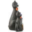 Trio de chats 21 "noir avec lumières DEL et son