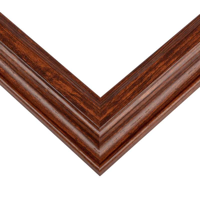 River Runs Through Abstract Canvas Art with Wood Frame