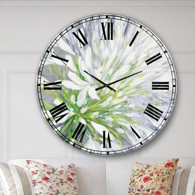 Flower Cleome Splash II - Horloge murale traditionnelle