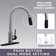 Dual Spray Push Button Mode Kitchen Faucet with Pull Down Sprayer Head