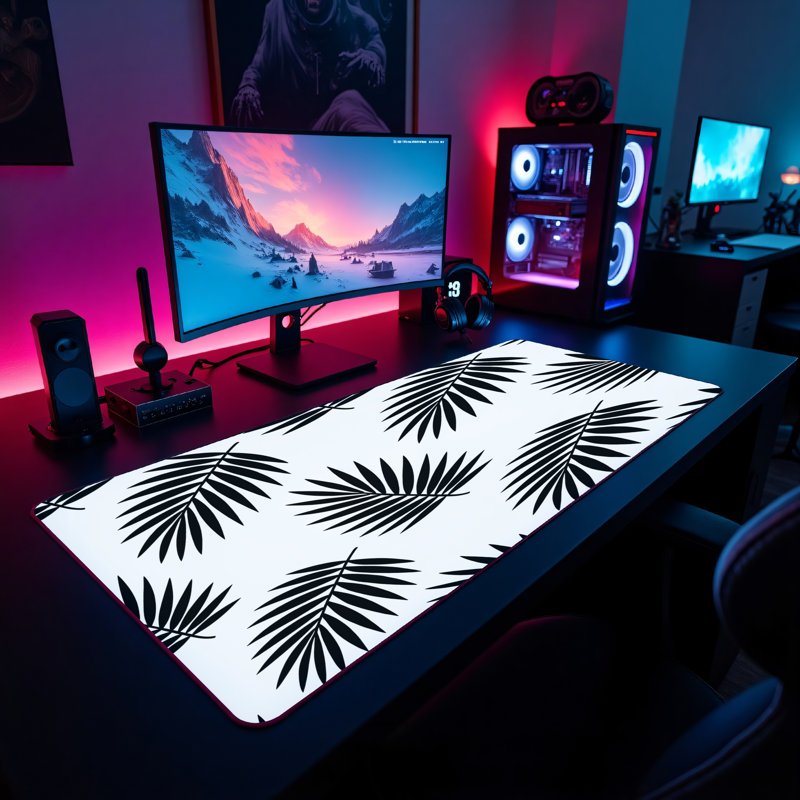 Polyester Desk Pad, 14.4x12.1