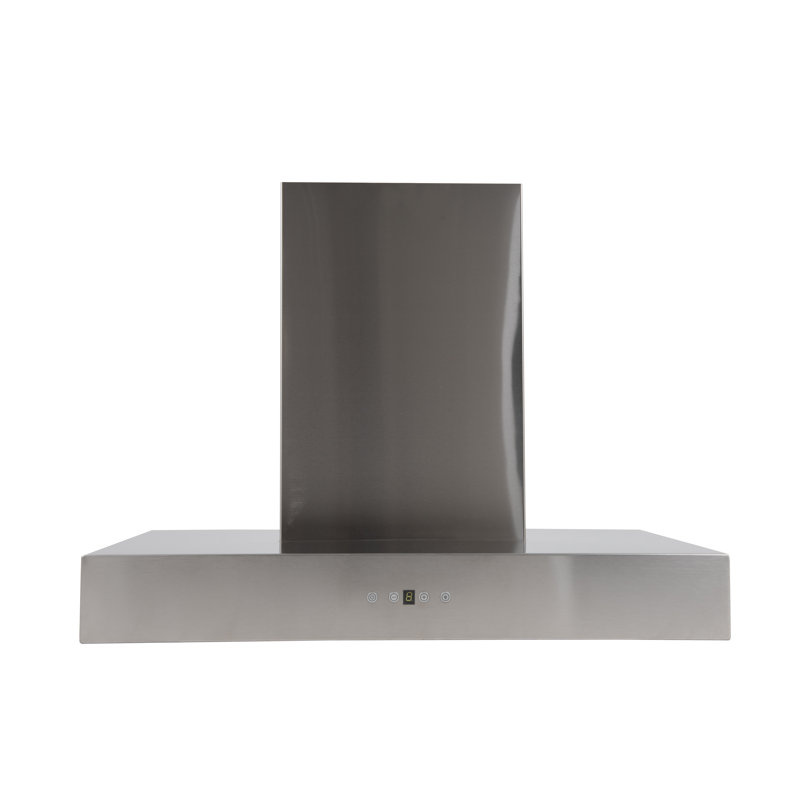 Hotte de cuisine murale à conduit 30 po 720 pi ³/min en nickel brossé