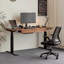 Adjustable Height Solid Wood Steel Executive Desk-578540413
