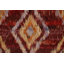 Tapis rouge en laine noué à la main de conception unique 5 pi 8 po x 7 pi 8 po New Age