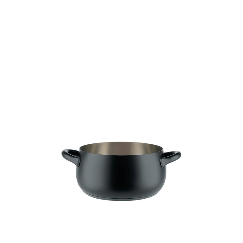 Small Mirror Polished Stainless Steel Casserole with Handles