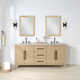 Alsup 72" Double Bathroom Vanity with Marble Top