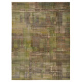 Green Modern Wool Rug - 11' x 14'7"
