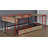 Modern Twin Corner Daybed with Bookcase, Storage Drawers, LED Light, and Reversible Charging Desk.-349376056