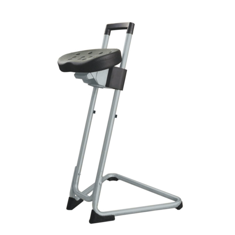 Adjustable Height Ergonomic Stool, Light grey