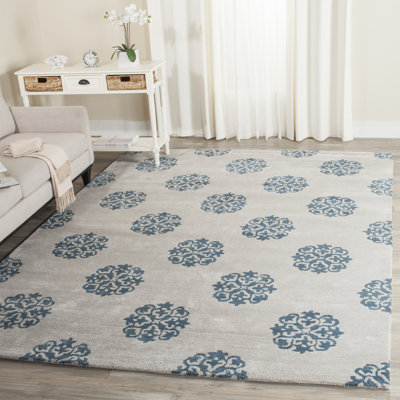 Tapis géométrique en laine touffeté à la main Candelo