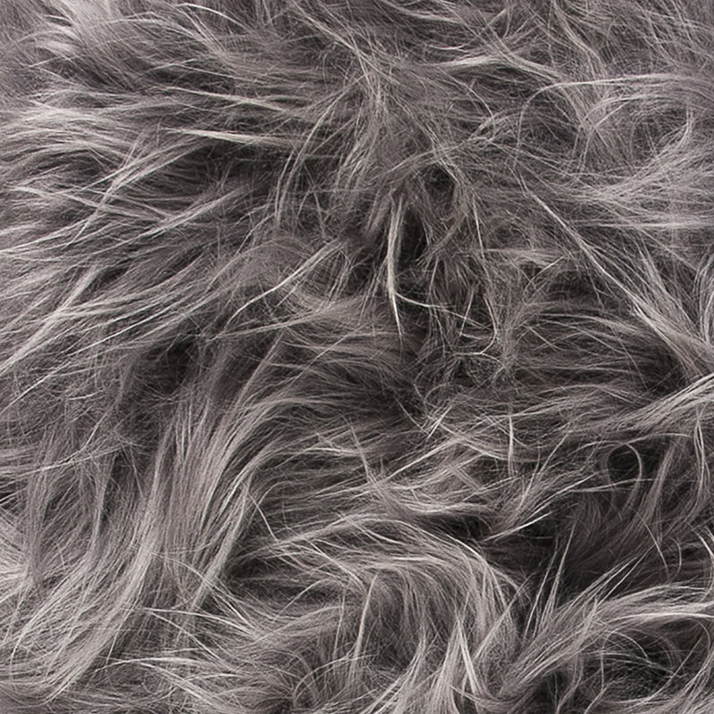 Tapis gris en peau de mouton Algernon